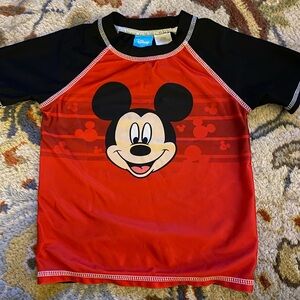 Disney Kids Rashguard - Red and Black